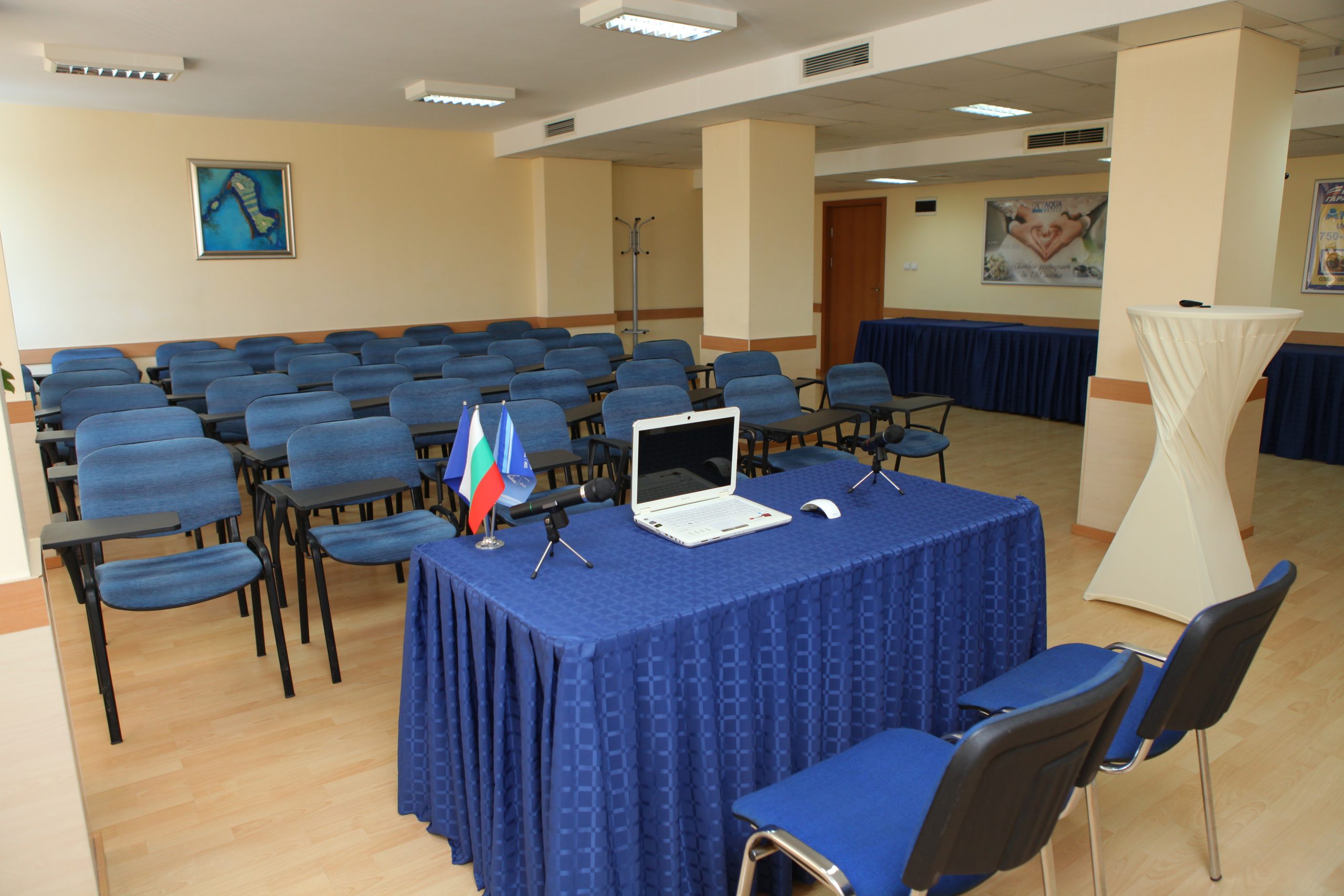 конферентна зала Перла подредена за събитие - хотел Аква Варна
